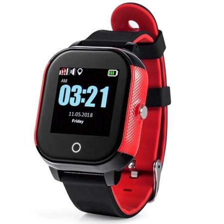 Detské GPS hodinky SWX-GW700S - Farba: Čierna