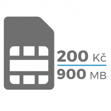 SIM karta (200,-Kč / 900 MB)